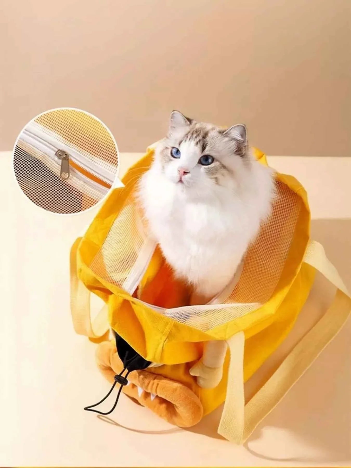 Portable Pet Bag - Breathable Canvas Carrier