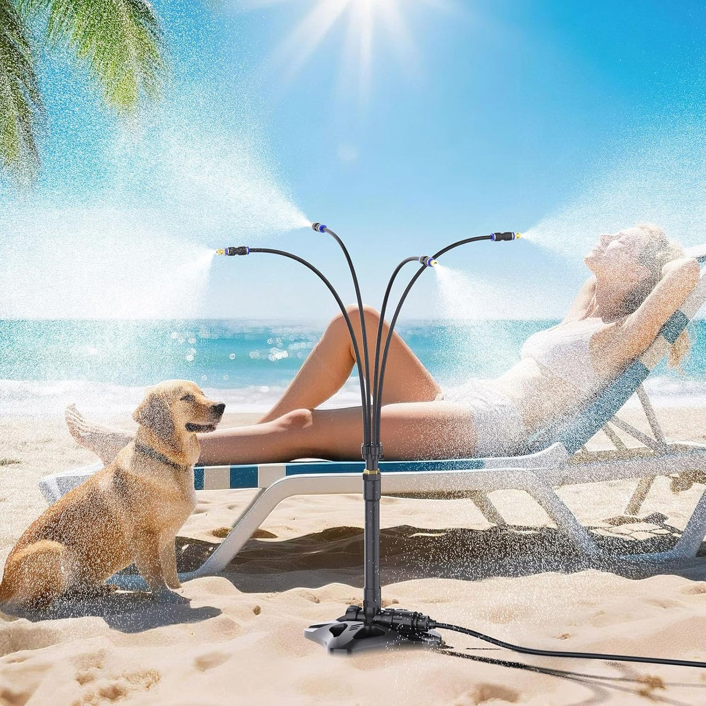 Cool Pup Misting System - Dog Cooling 8M Outdoor 75°F