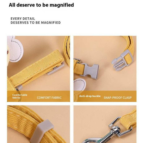 Fun "Cute Bee" Small Pet Harness & Matching Lead