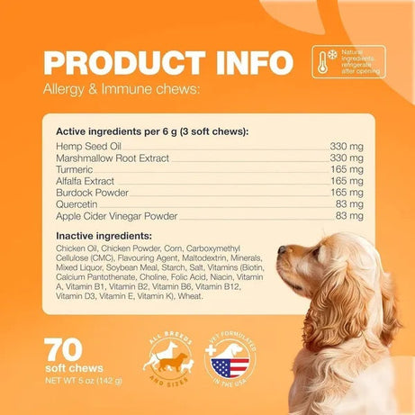 Dog Allergy Relief Chews - Itch Support