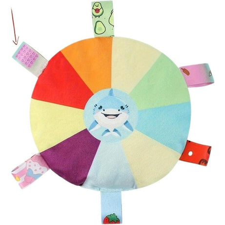 Plush Flying Disc Dog Toy with Bells - Tug of War