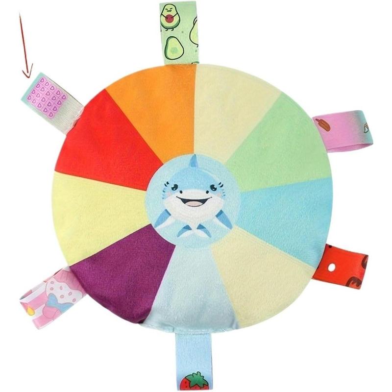 Plush Flying Disc Dog Toy with Bells - Tug of War