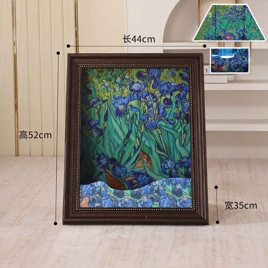 Cat House Artistic Frame - Famous Painting Cardboard Hideaway
