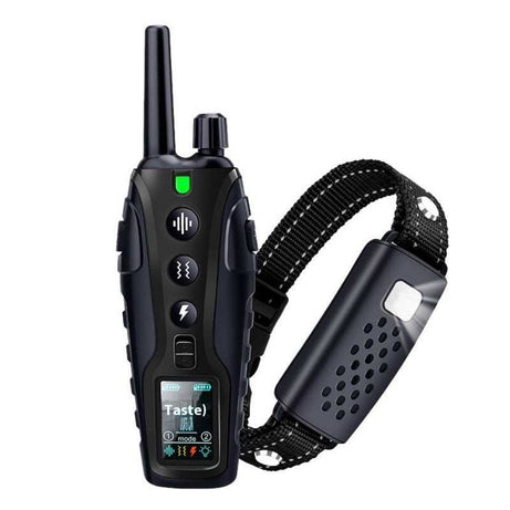 Color Screen Dog Trainer Super Long Remote Control Waterproof Dual Power Display Electric Shock Collar