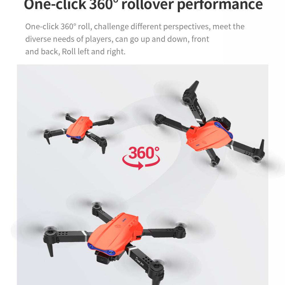 E99 Smart Pet Photography Drone - Foldable RC Camera with Real-Time Video
