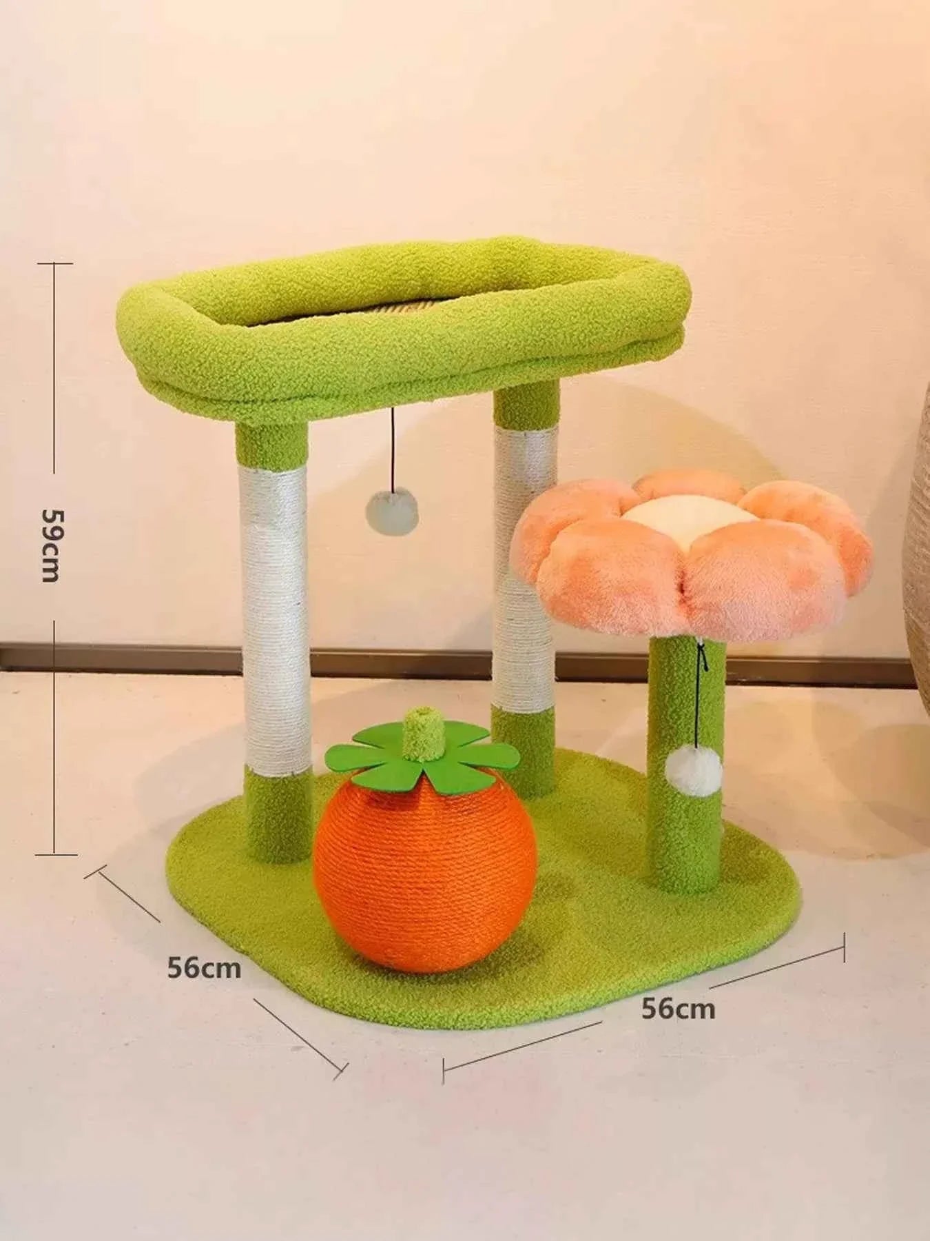 Cat Scratching Post Sisal - Soft Plush Tower Platform