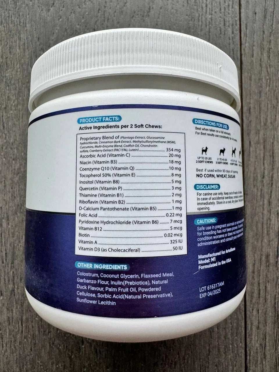 Dog Multivitamin Chewable With Glucosamine 20 In 1 Dog Vitamins And Supplements Senior & Puppy Multivitamin For Dogs Pet Joint Support Health Immunity Mobility Gut Skin 120 Chews