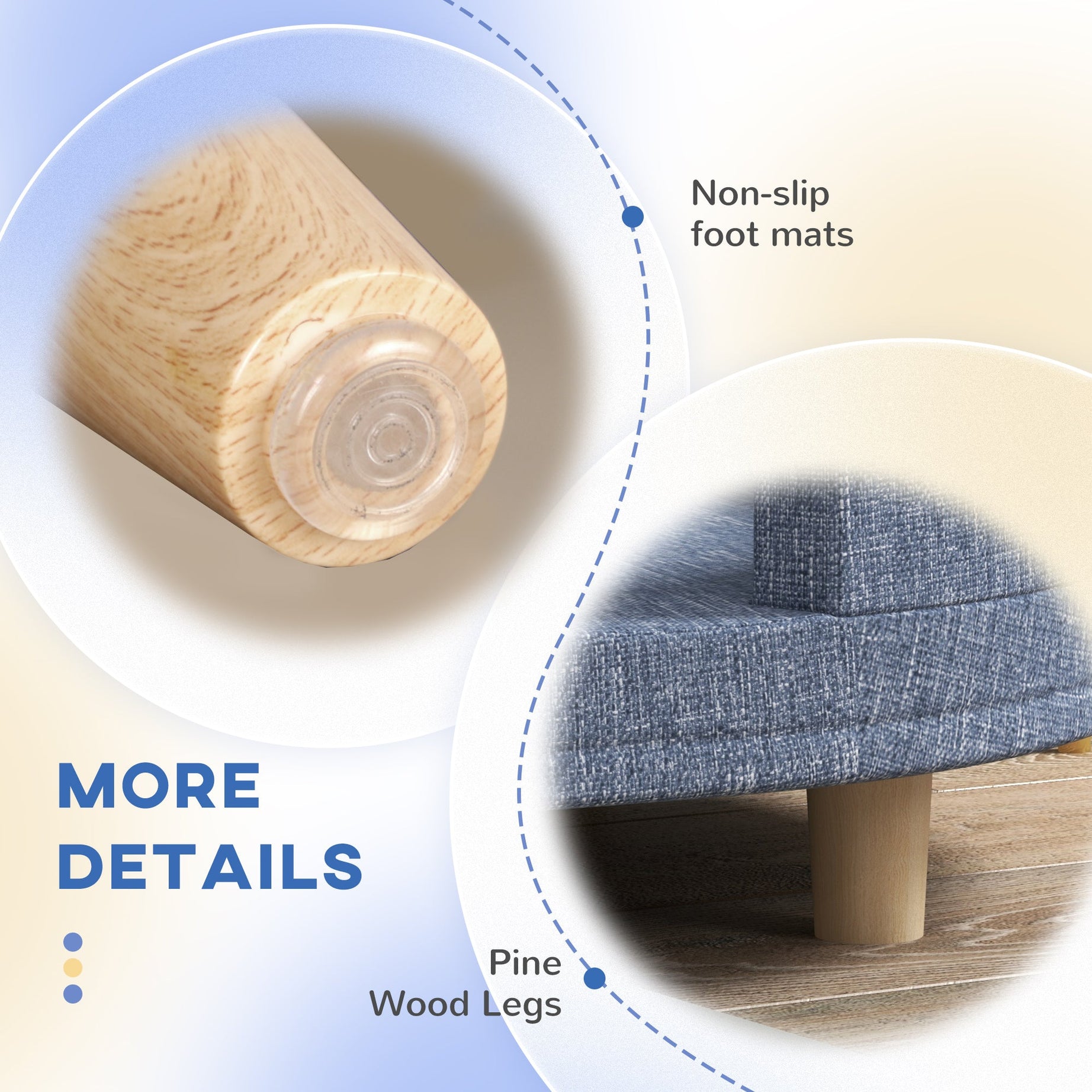 Dog Couch for Large Dogs - Washable & Elevated Sofa Bed