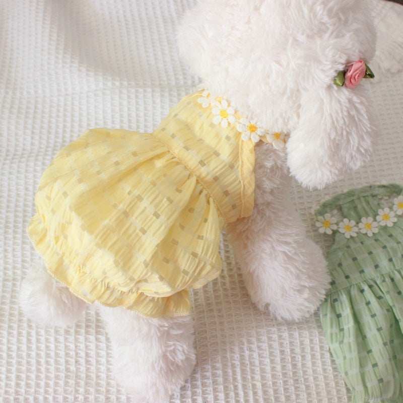Summer Thin Breathable Pet Skirt Dress - Small to X-Large