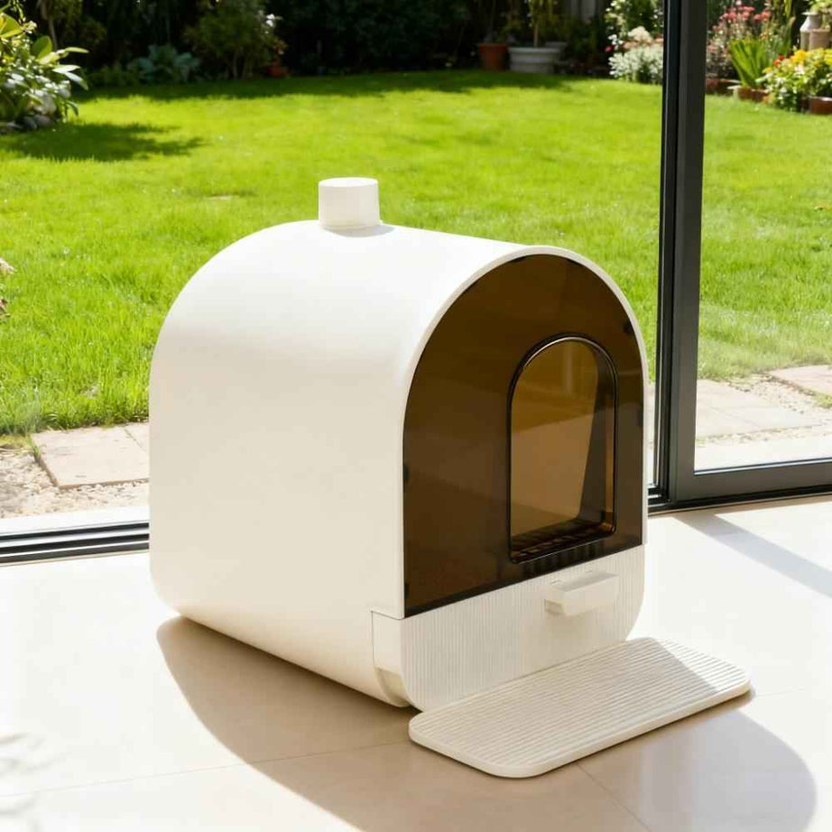 Cat Litter Box With Lid - Hooded Filter Scoop Included