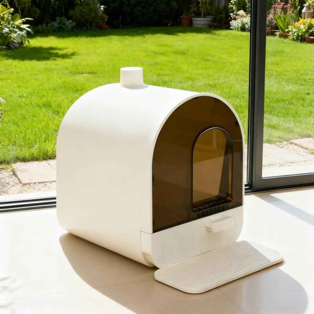 Cat Litter Box With Lid - Hooded Filter Scoop Included