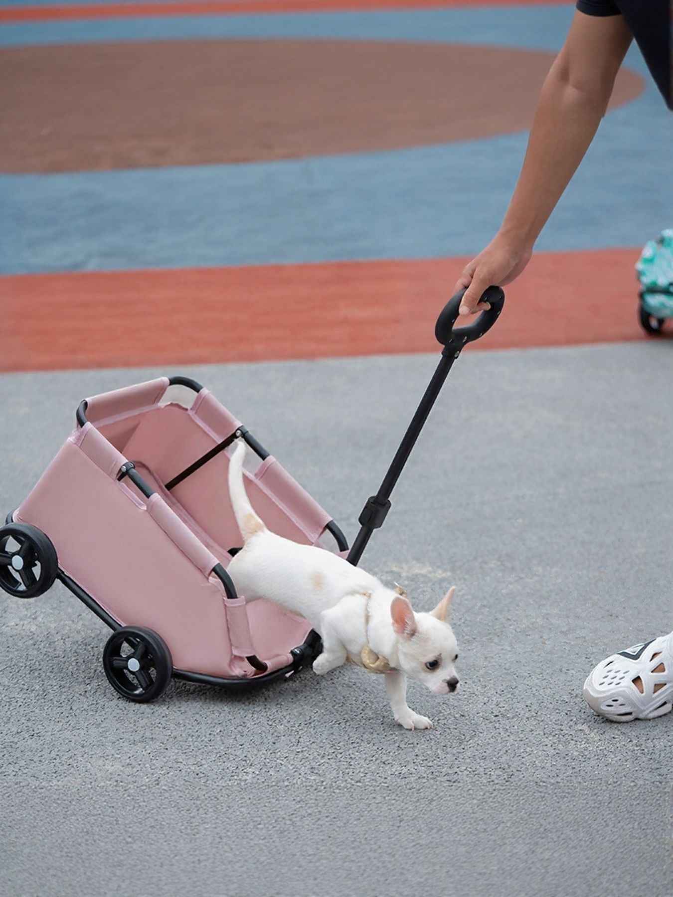 Foldable Pet Stroller Wagon - Portable Collapsible Outdoor Carrier