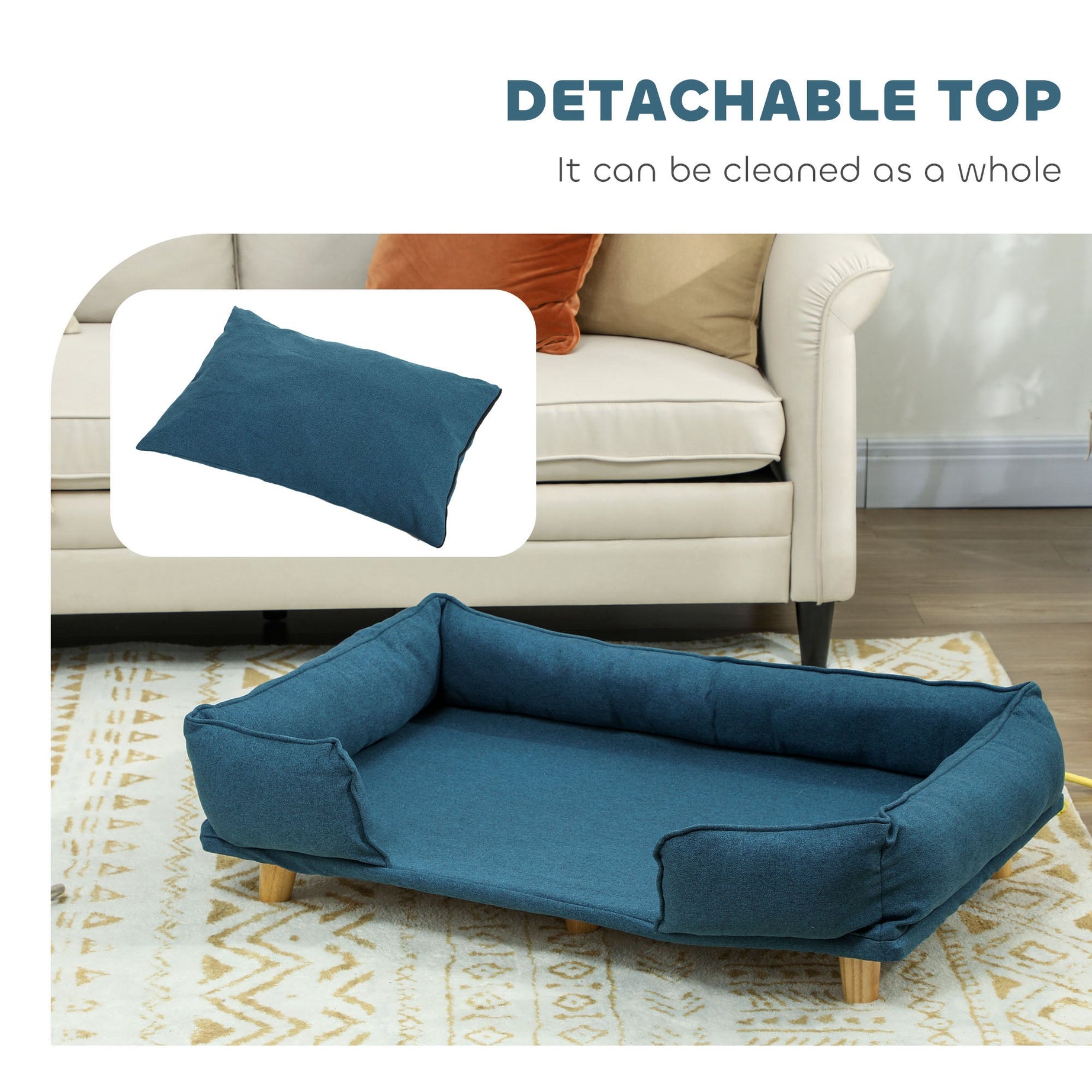 Dog Couch - Raised Elevated Bed for Large Dogs