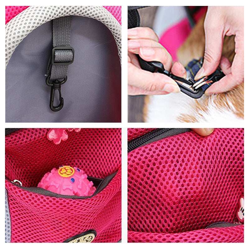 Double Shoulder Portable Travel Backpack Pet Carrier Bag