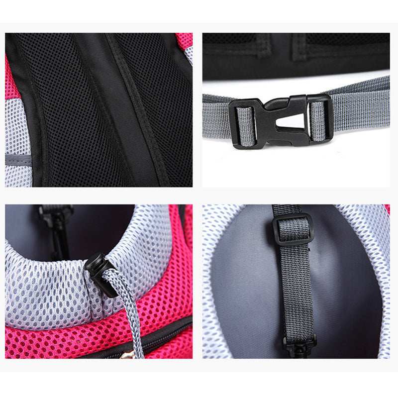 Double Shoulder Portable Travel Backpack Pet Carrier Bag