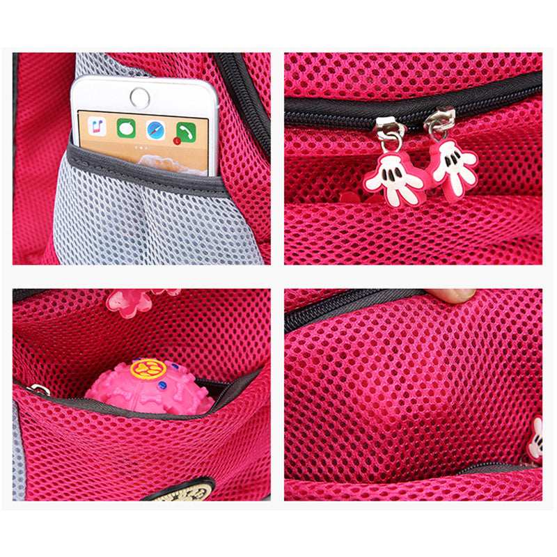 Double Shoulder Portable Travel Backpack Pet Carrier Bag