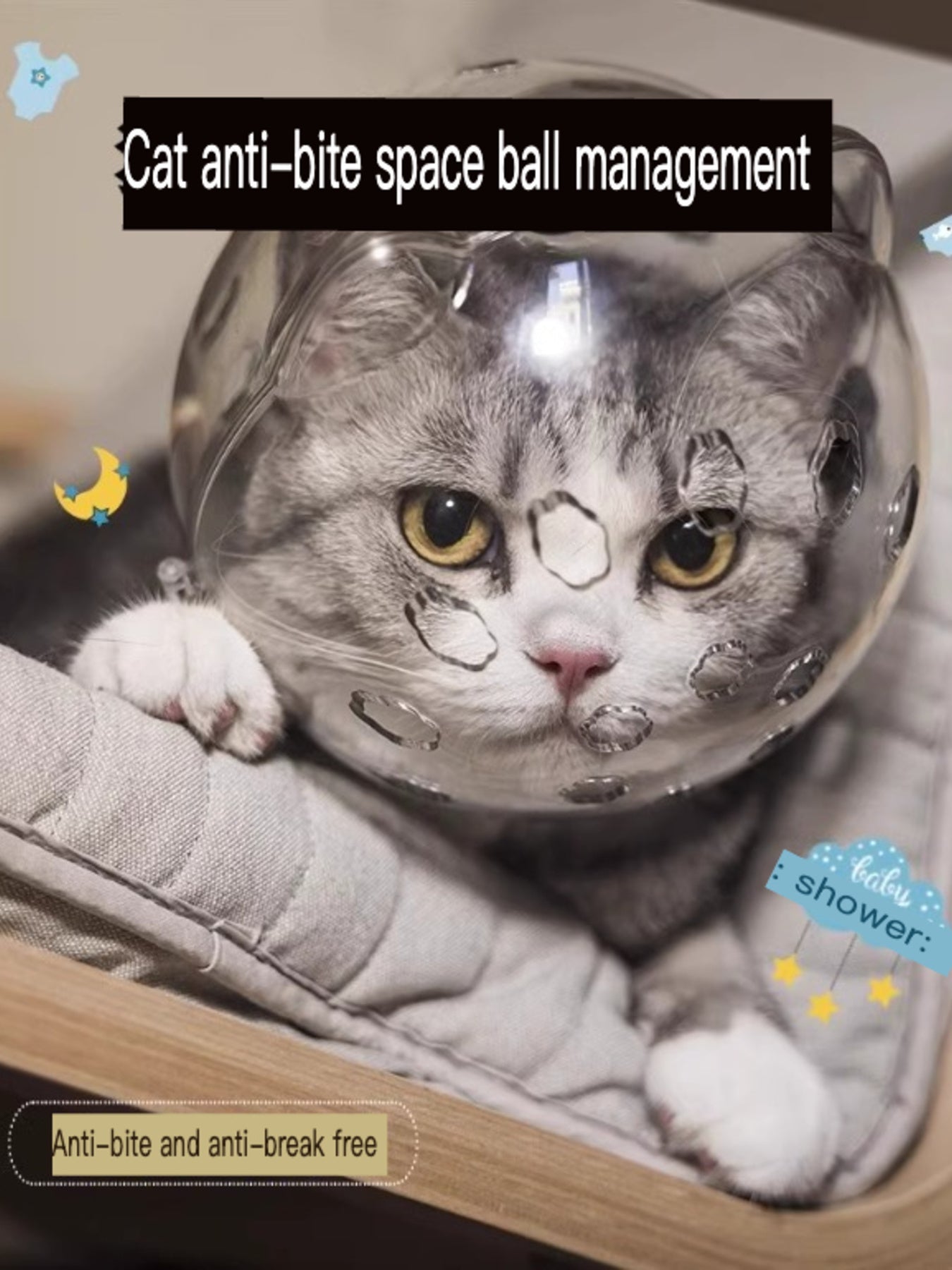 Clear Shield - Anti-Bite Pet Spherical Head Cover
