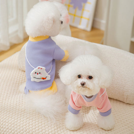 Cartoon Bear Sweatshirt - Lightweight Pet Coat