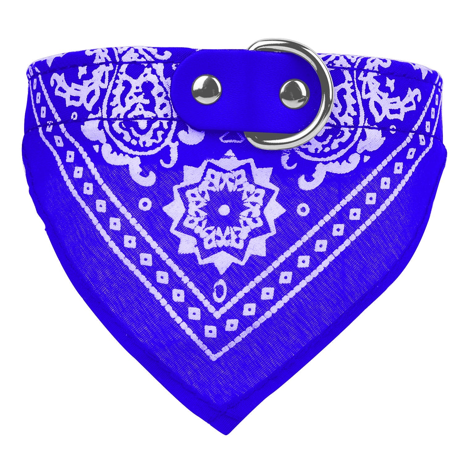 Pet Bandana Collar Adjustable - Leather Triangle Scarf