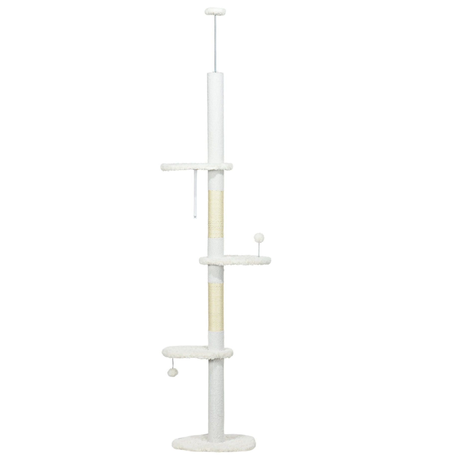 Cat Tree Floor to Ceiling - Adjustable Cloud Perches Sisal