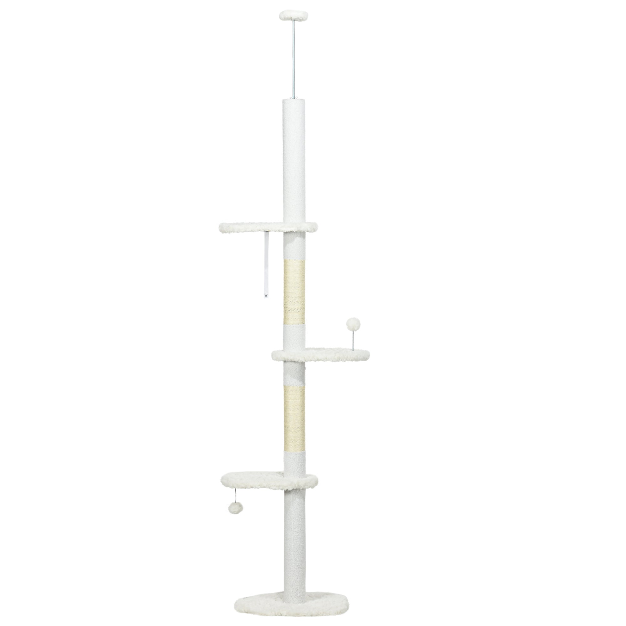 Cat Tree Floor to Ceiling - Adjustable Cloud Perches Sisal