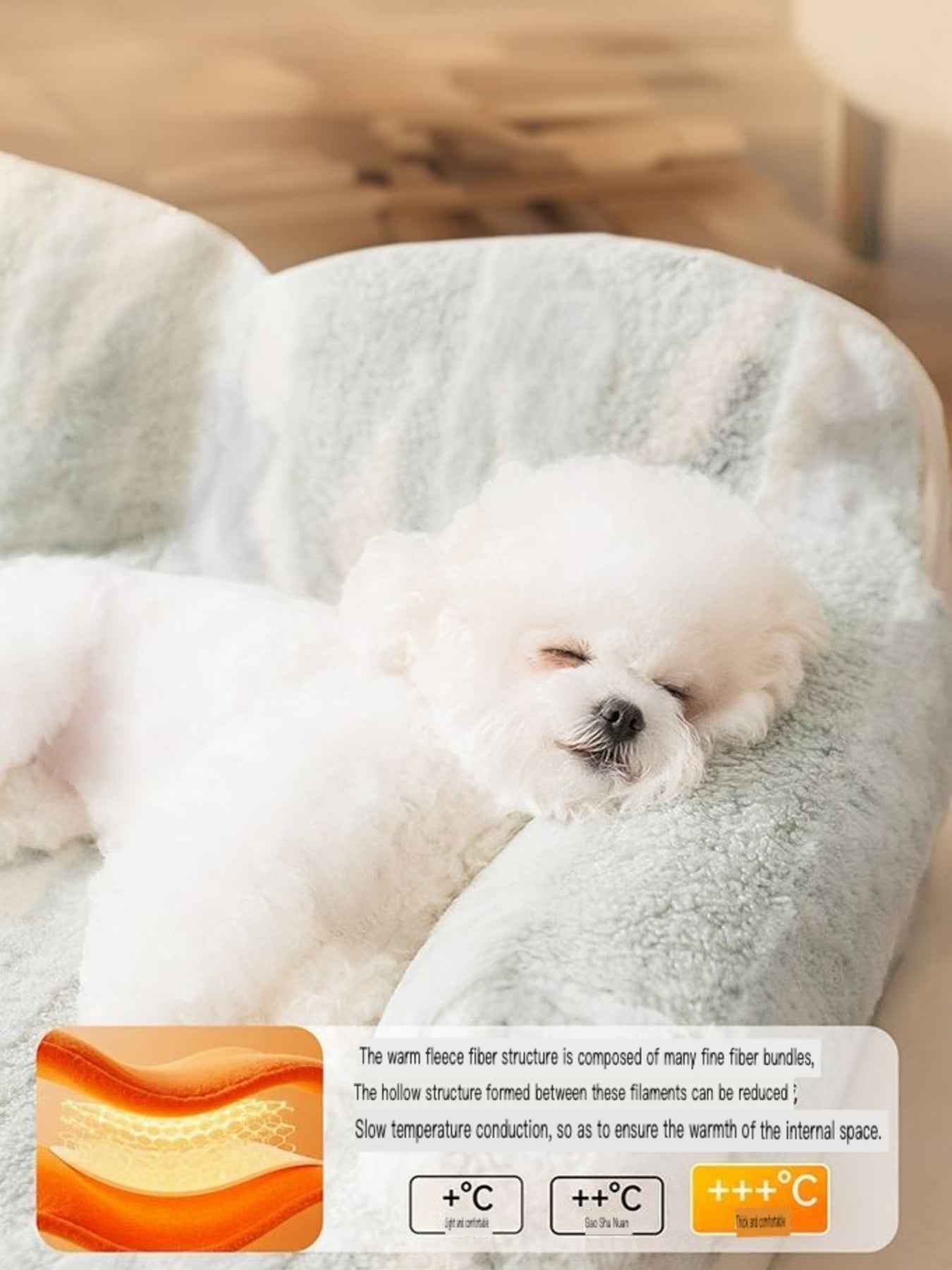 Pet Plush Bolster Bed Semi-Enclosed - Cozy Nest for Cats and Dogs