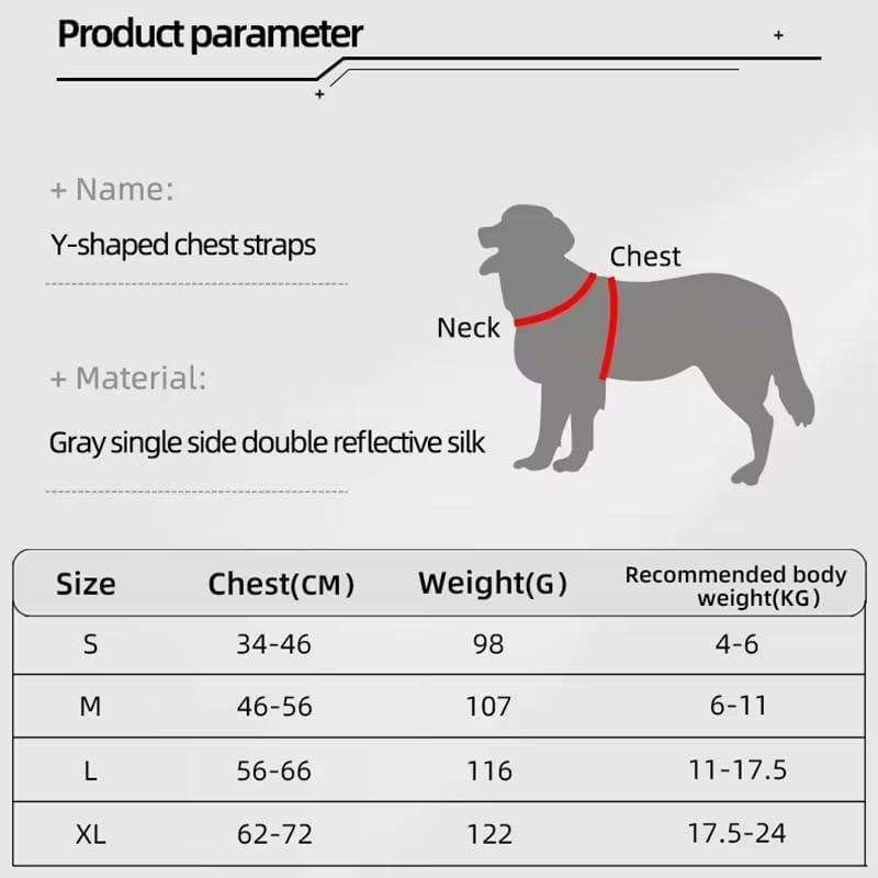 Reflective Dog and Cat Harness with Adjustable Straps