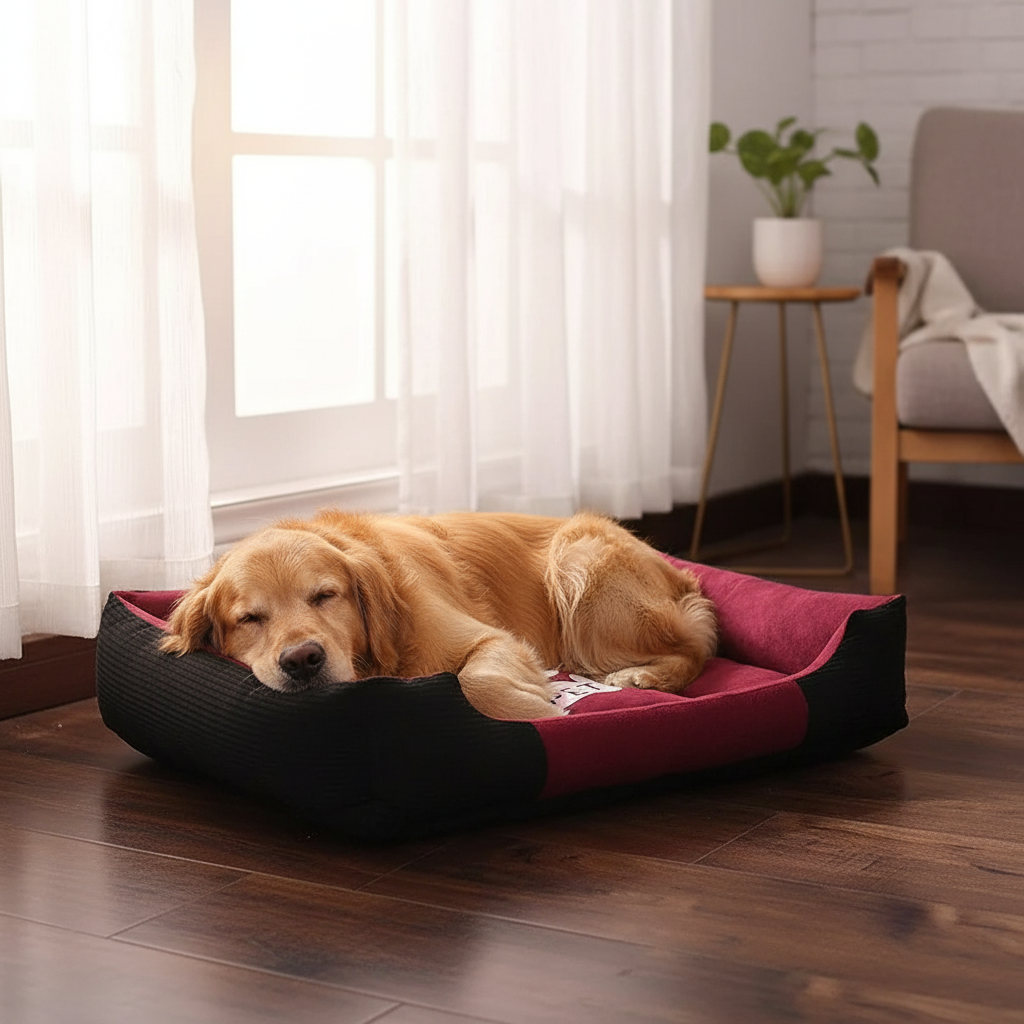 Winter Pet Bed - Warm Cozy Cushion for Dogs & Cats