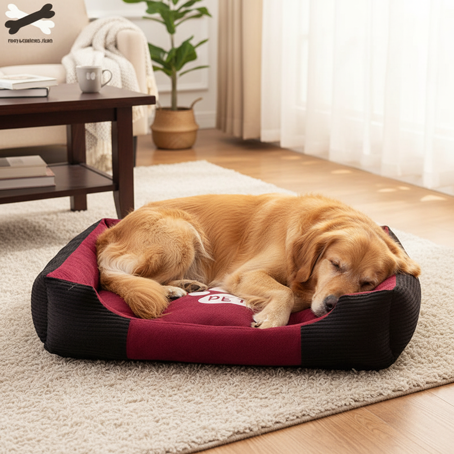 Winter Pet Bed - Warm Cozy Cushion for Dogs & Cats