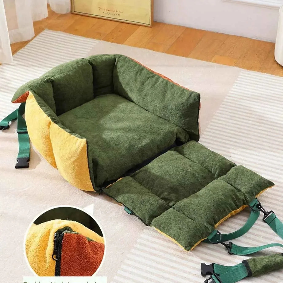 Pet Car Seat Bed - Comfortable & Secure
