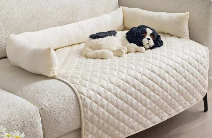 Waterproof Pet Mat with Side Bolsters - Furniture Protector Cover