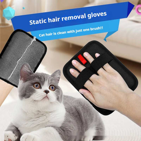 Cat Hair Removal Glove Brush - Remove Loose Hair