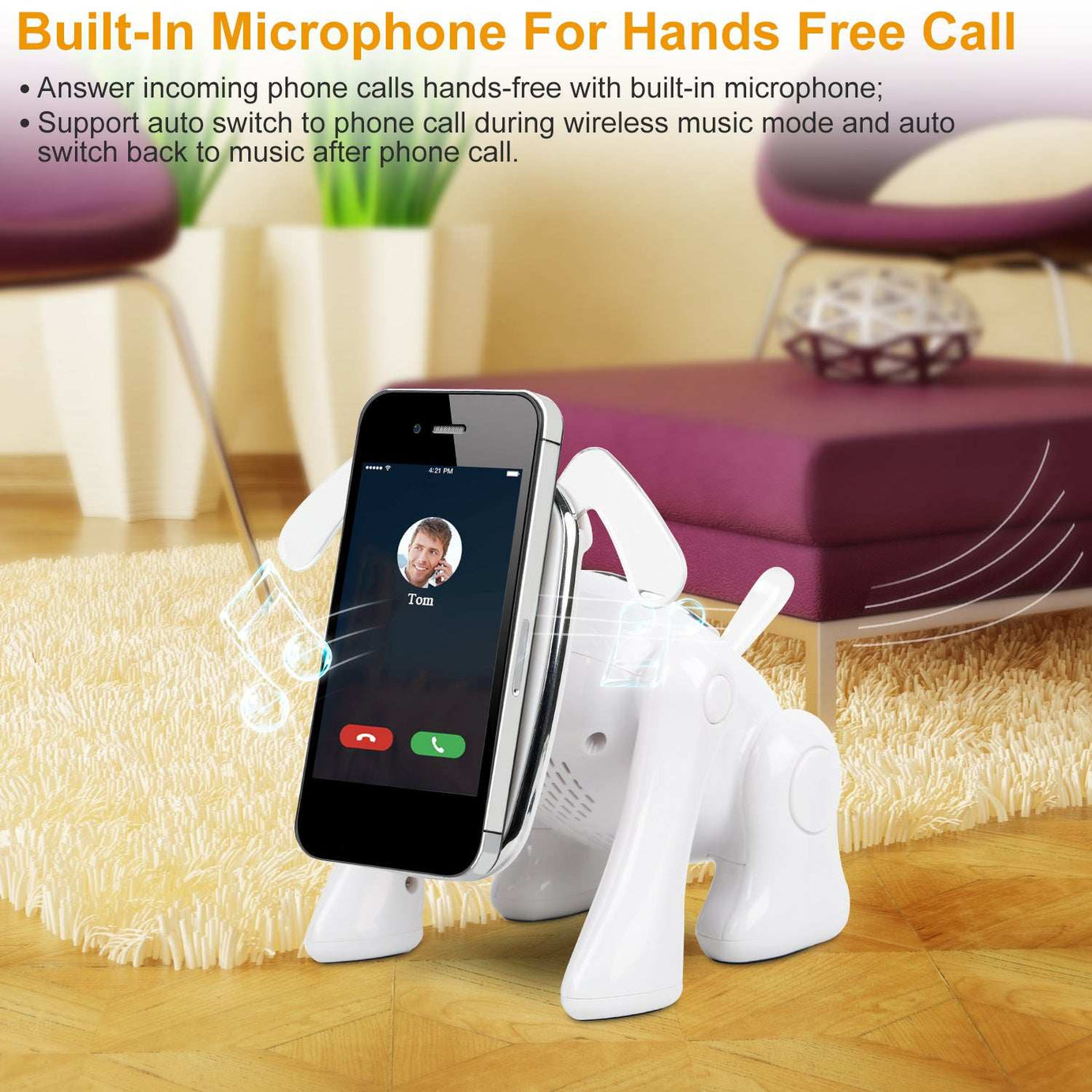 Puppy Dog Bluetooth Speaker - Portable Wireless Music Player