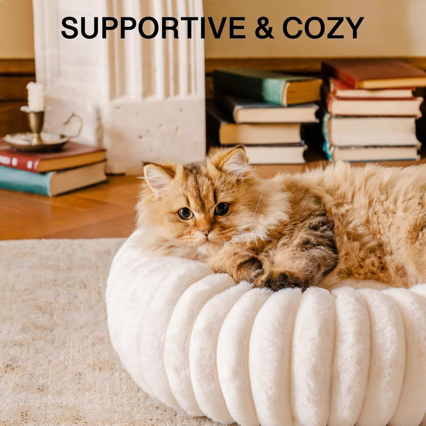 Donut Dog Bed - Calming Round Fluffy