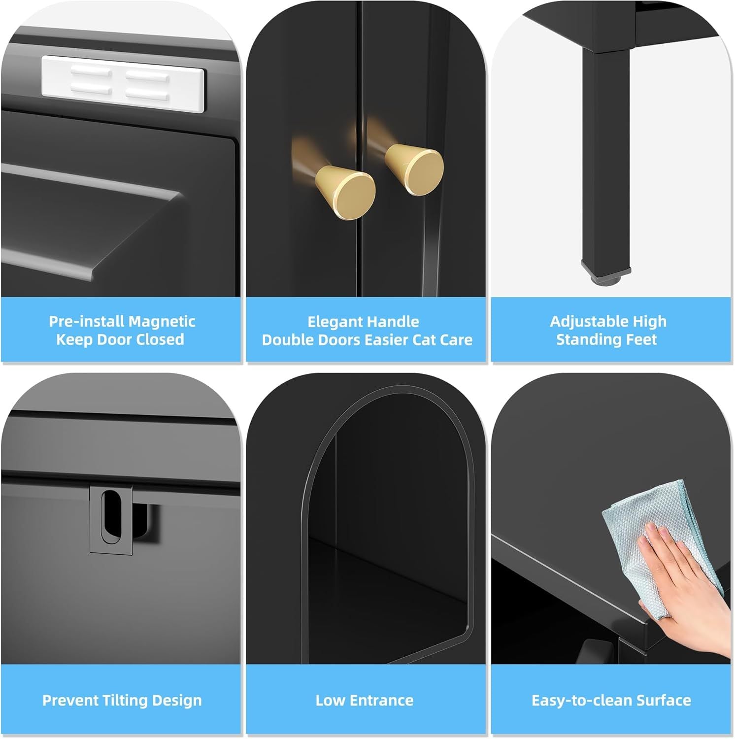 Hidden Barn Cabinet - Metal Cat Litter Box Enclosure