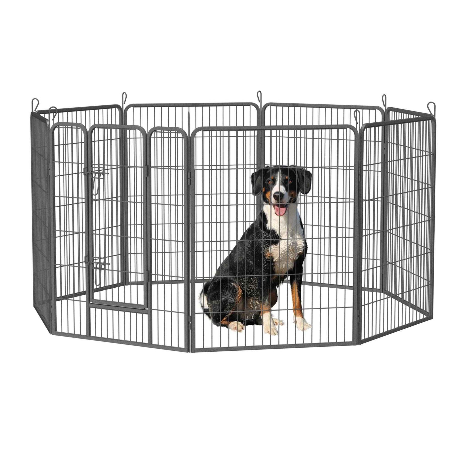 Dog Playpen For Large Dogs - 8 Panel with Door