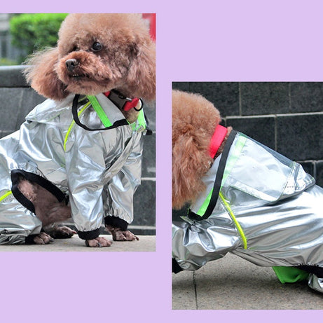 Full-Cover Dog Raincoat - Waterproof Four-Leg Design