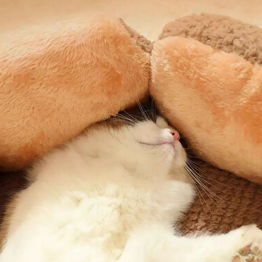 Plush Cozy Pet Nest - Fun Flower Petal