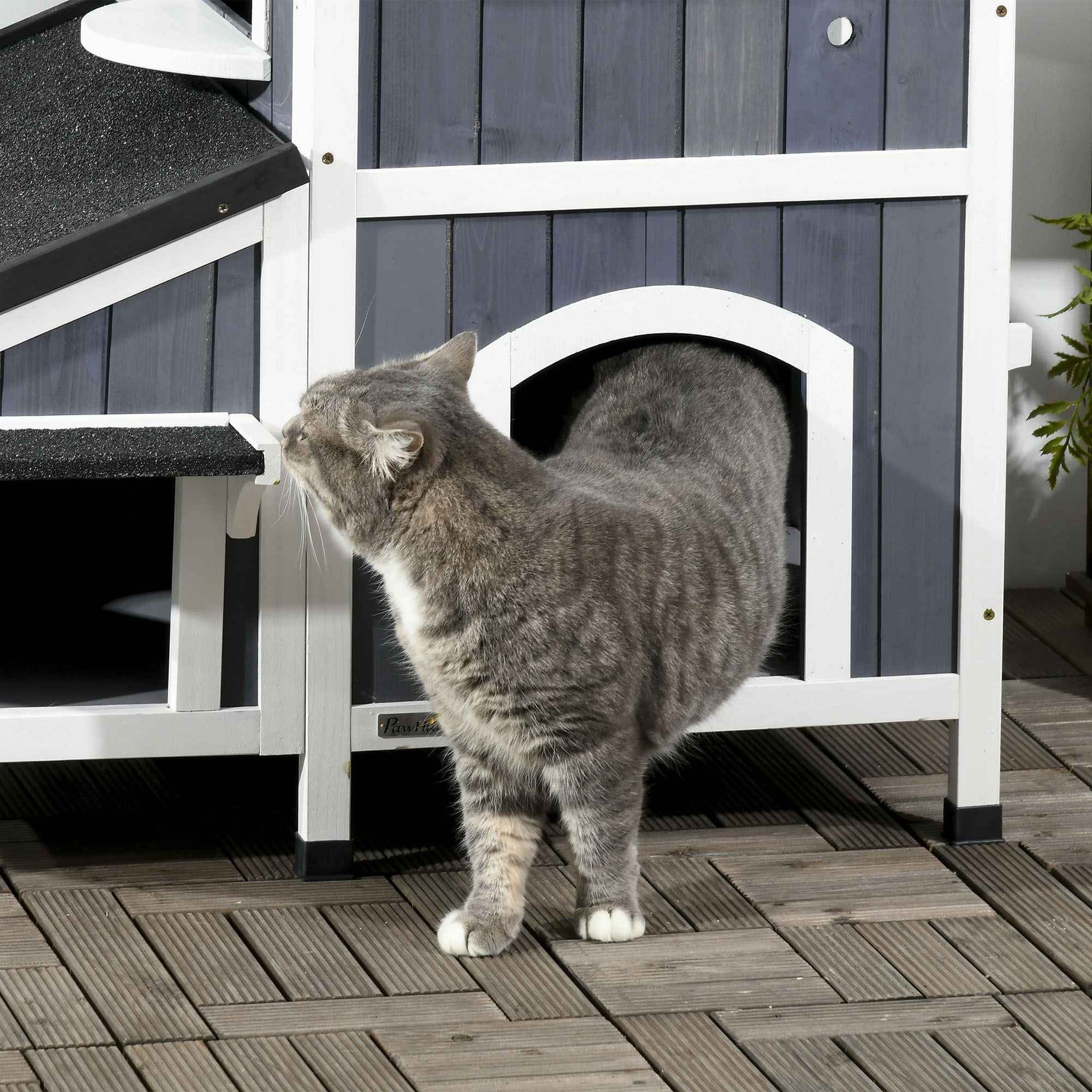 Outdoor Cat House Two-Story - Weather-Resistant Shelter