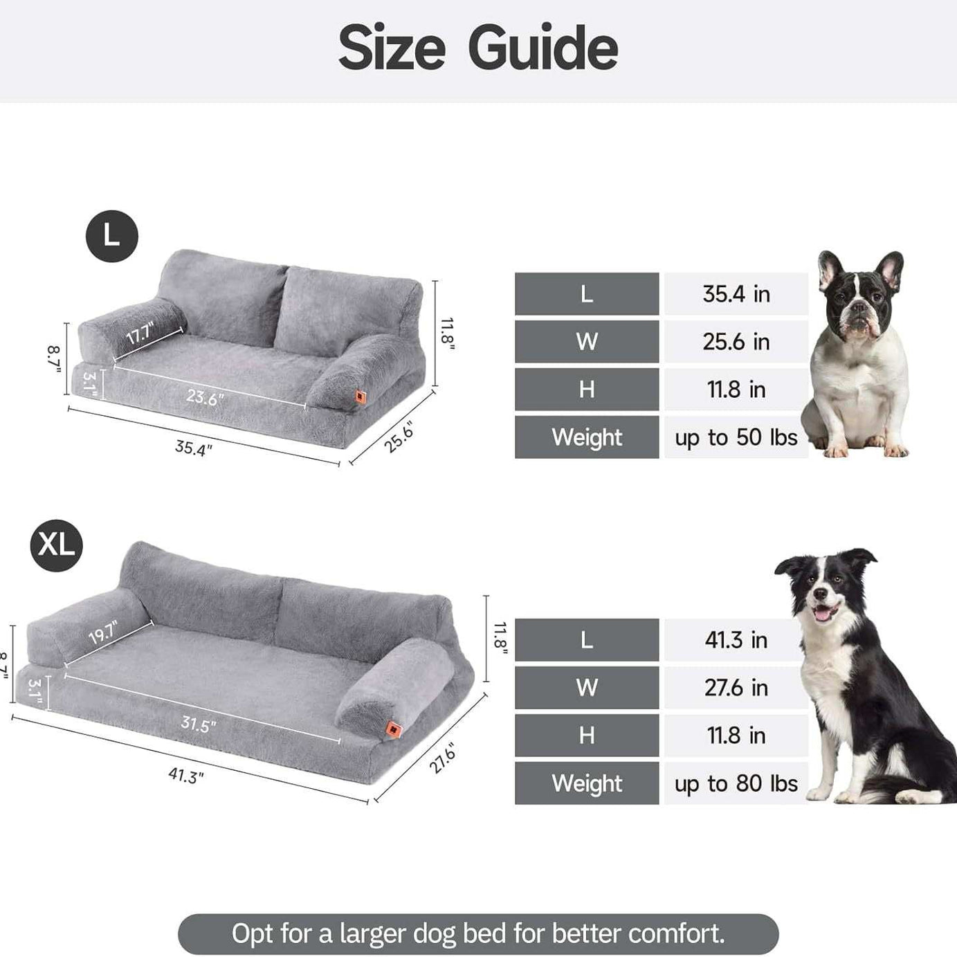 Orthopedic Dog Bed For Medium Dogs - Waterproof Pet Sofa