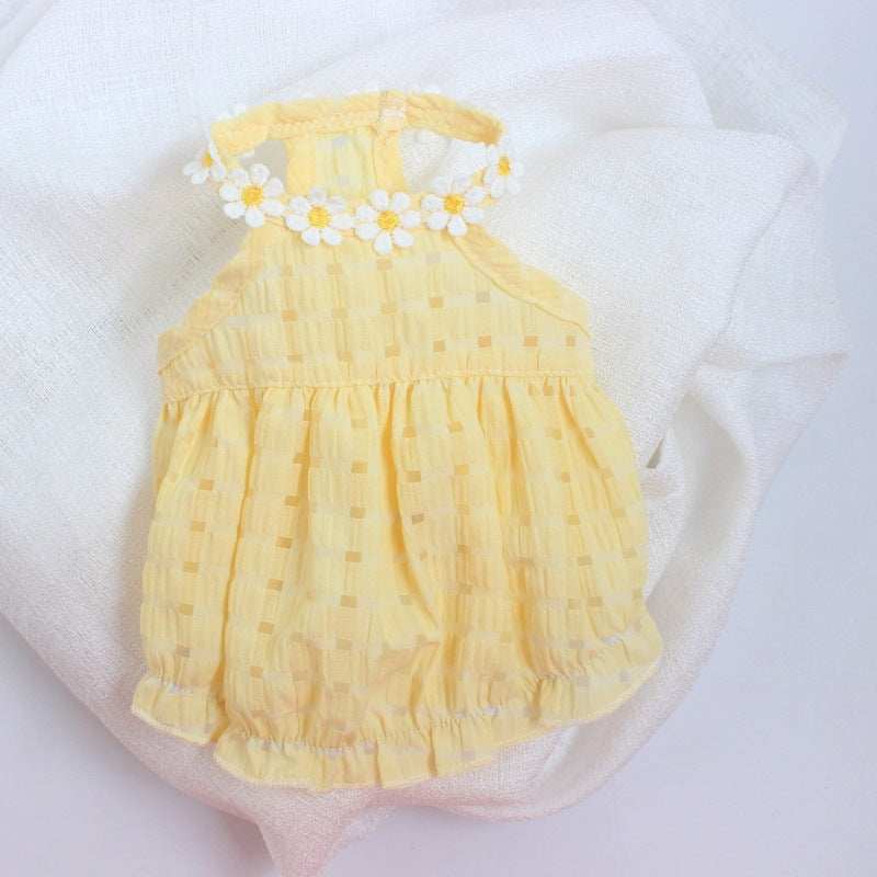 Summer Thin Breathable Pet Skirt Dress - Small to X-Large