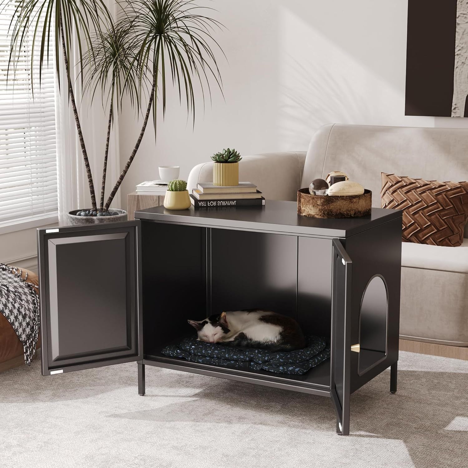Hidden Barn Cabinet - Metal Cat Litter Box Enclosure