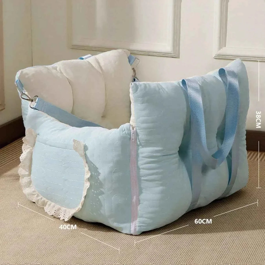 Secure Pet Car Seat Carrier - Comfortable Padded Sling