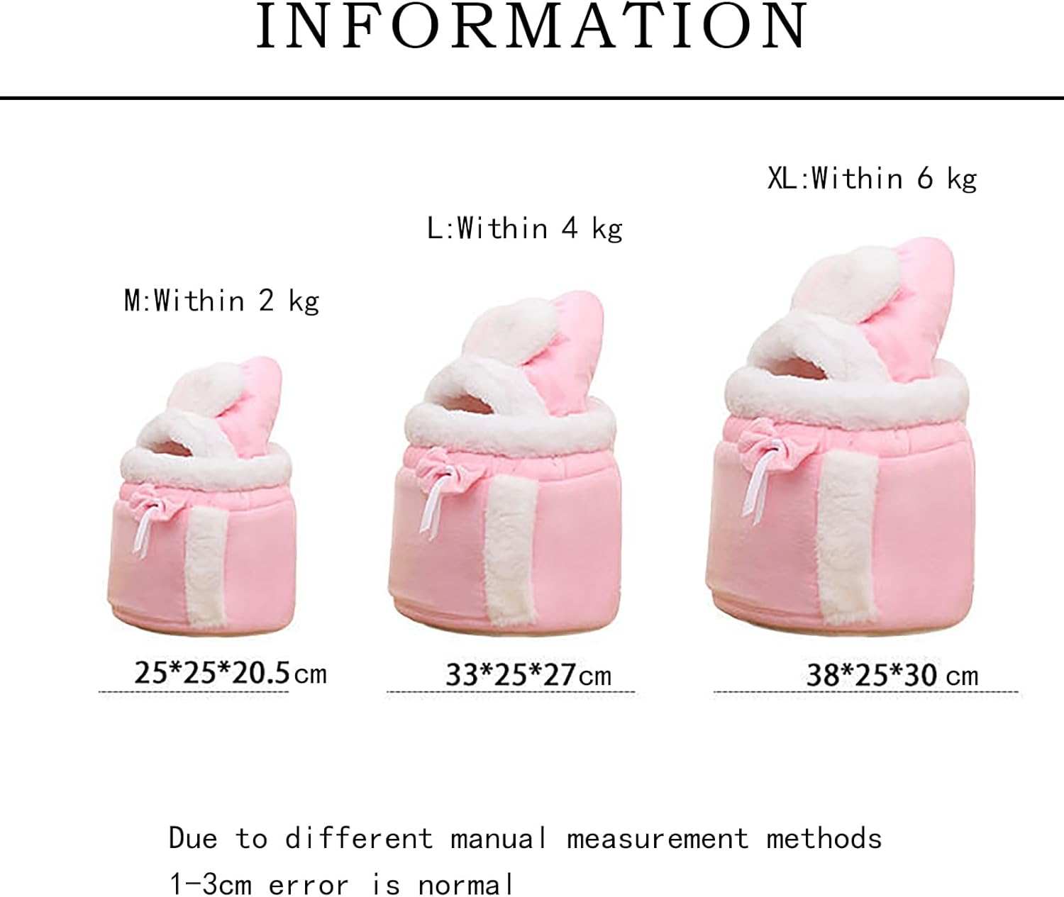 Warm Plush Double Pocket Pet Carrier Backpack Bag