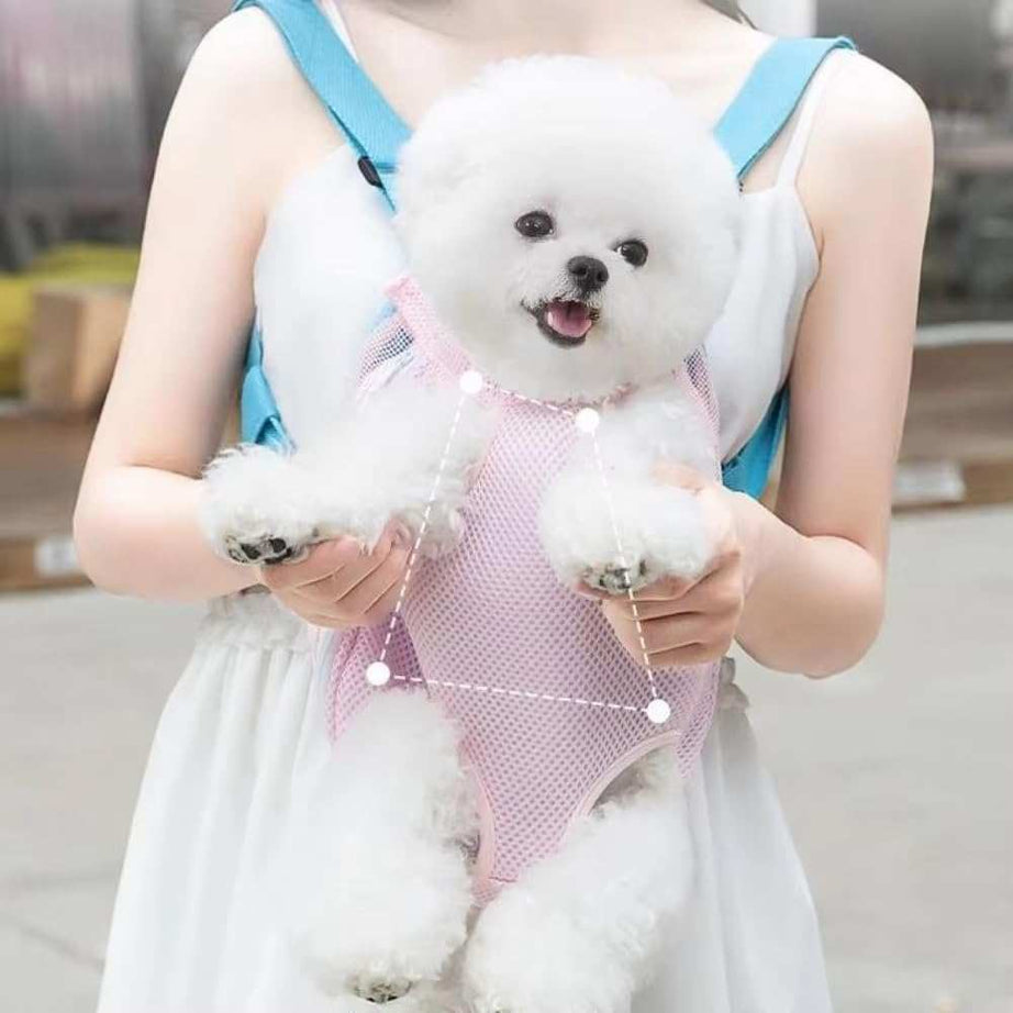 Adjustable Furry Pawsy Carrier Backpack with Leg Holes