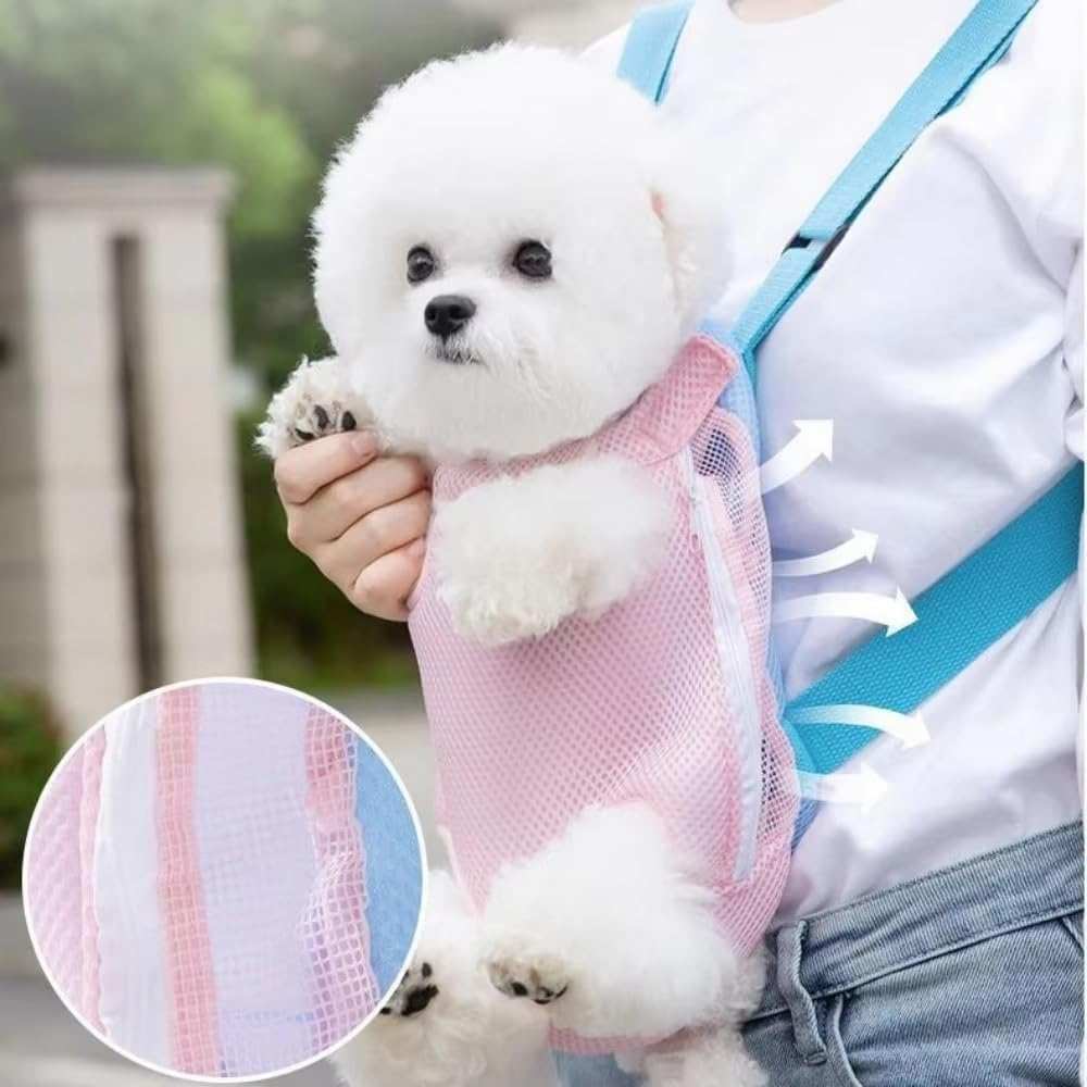 Adjustable Furry Pawsy Carrier Backpack with Leg Holes