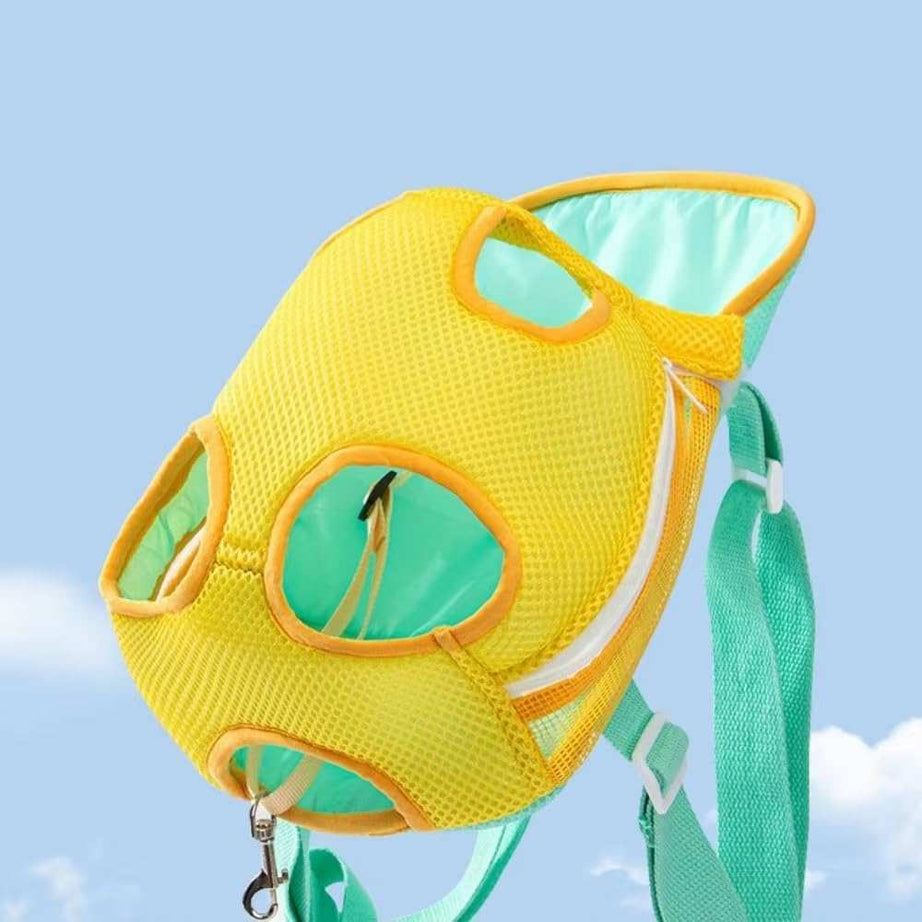 Adjustable Furry Pawsy Carrier Backpack with Leg Holes
