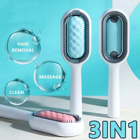 4 In-1 Cat Grooming Brush Comb with Water Tank Cleaner