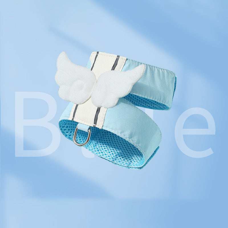 Angel Wings Design Adjustable Pet Cat Harness Leash Set