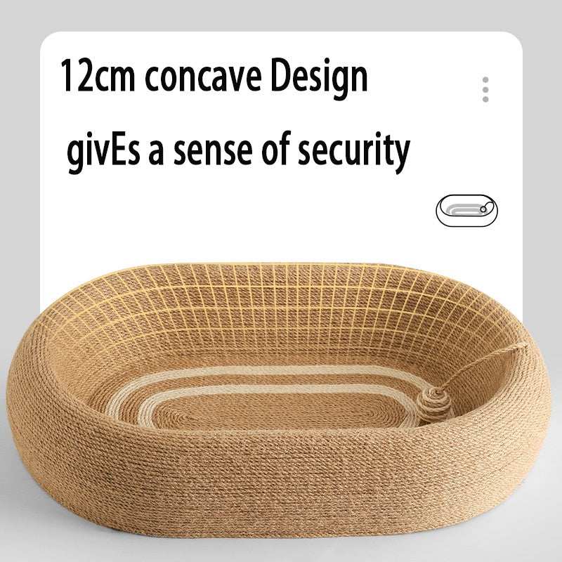 Large Space Sisal Cat Scratching Board Cat Bed